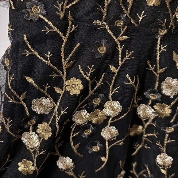 Baltic Born Navy and Gold Maxi Dress - Picture 5 of 10